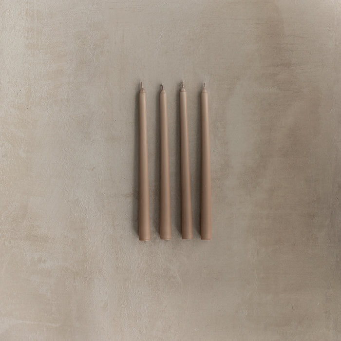 Toasted Chestnut Tapered Candle Set