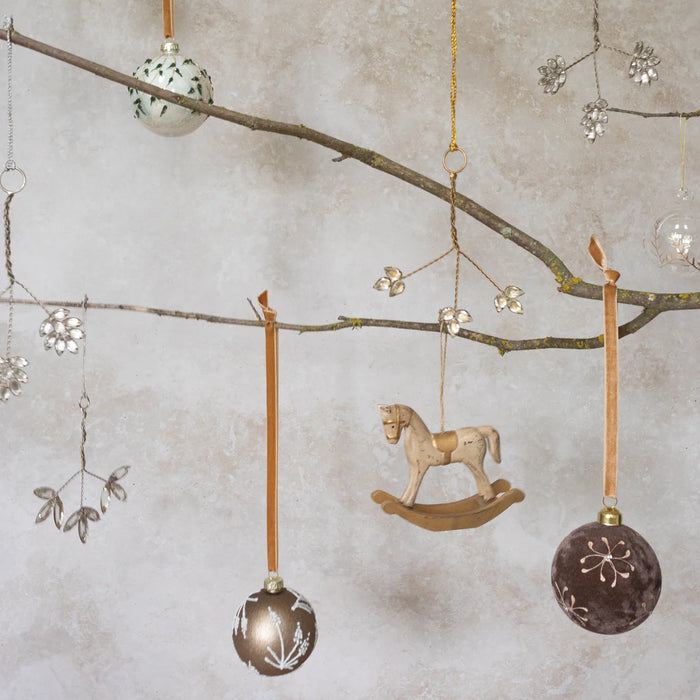 Winterleaf Beaded Ornaments