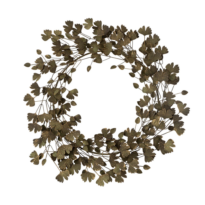Winterleaf Metal Wreath