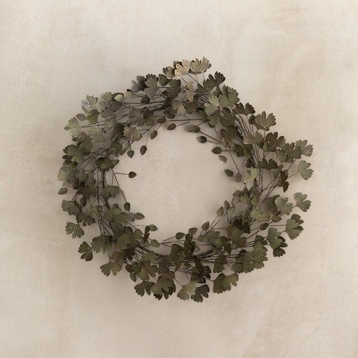 Winterleaf Metal Wreath