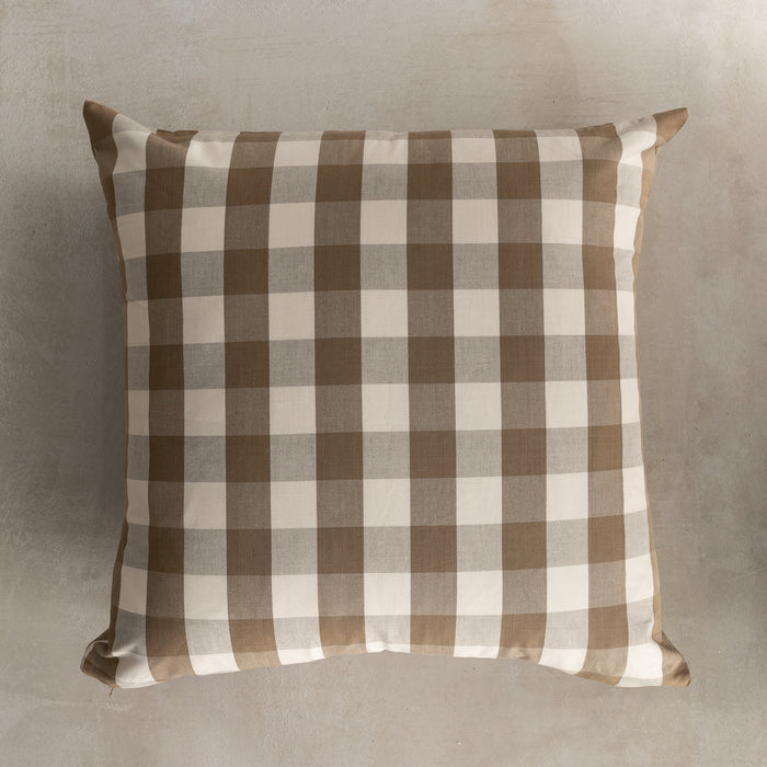 Harrison Check Pillow Cover - Chestnut