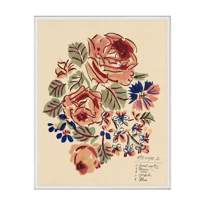 French Rose Bouquet I Art