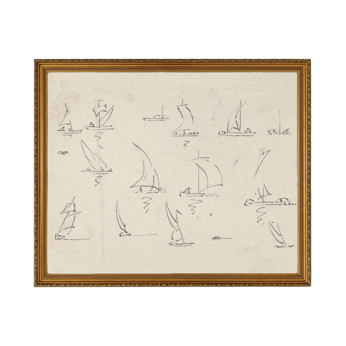 Sailboats - Unframed Art Print