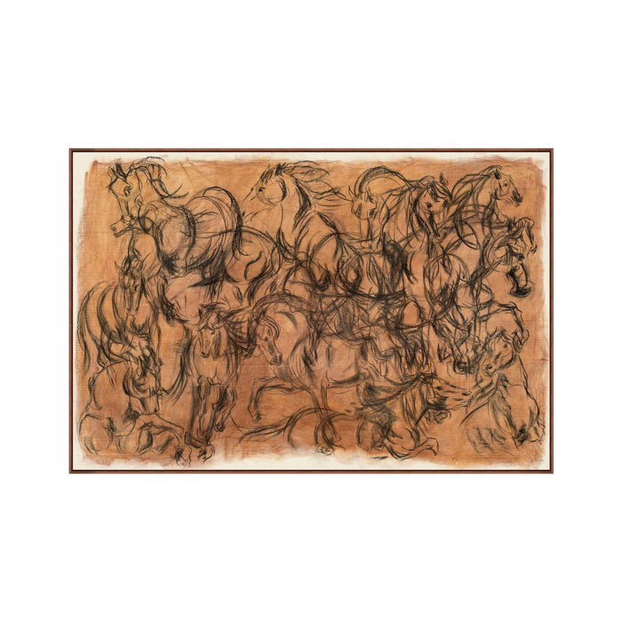 Hematite Etchings II Framed Artwork