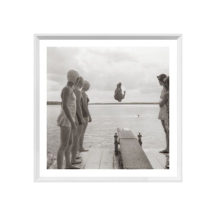 Vintage Summer Swim Framed Artwork