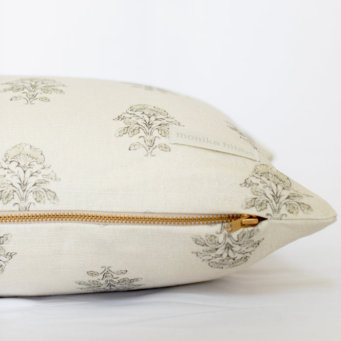 Iris Pillow Cover - Vanilla