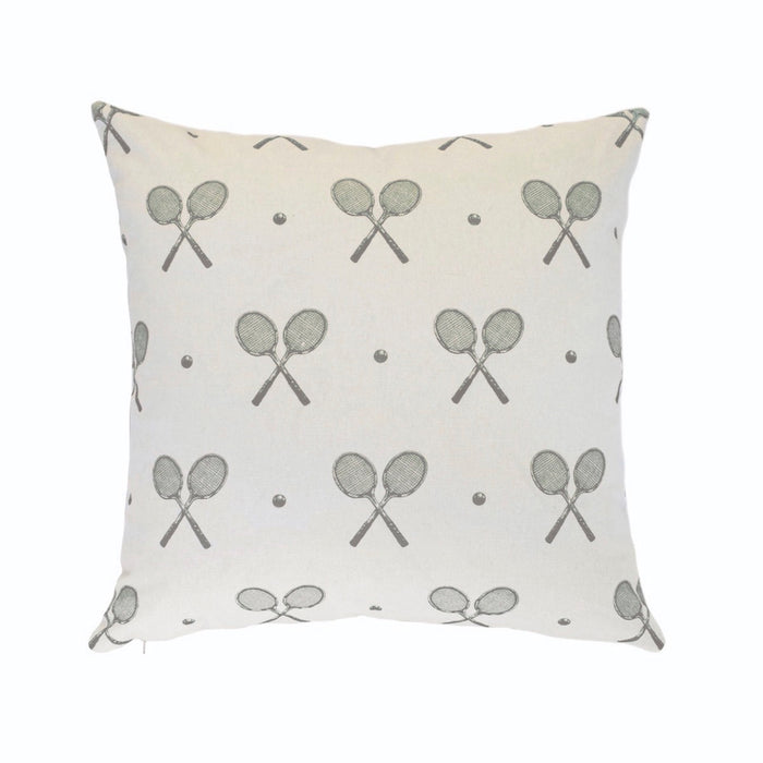 Racquet Pillow Cover - Laurel Green
