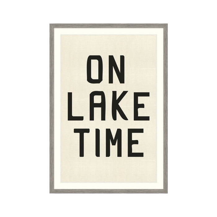 On Lake Time Framed Artwork