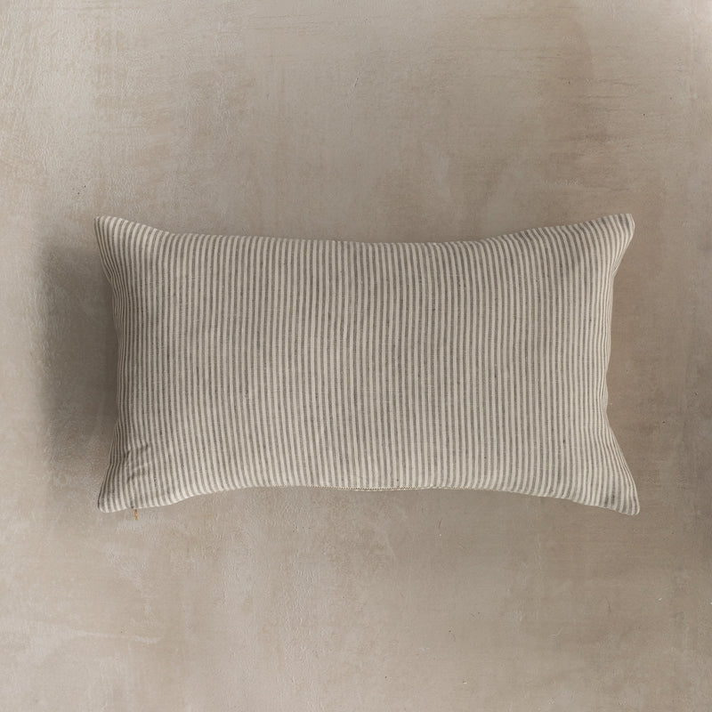 Sallie Striped Pillow Cover - Grey