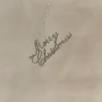 Petite "Merry Christmas" Ornament
