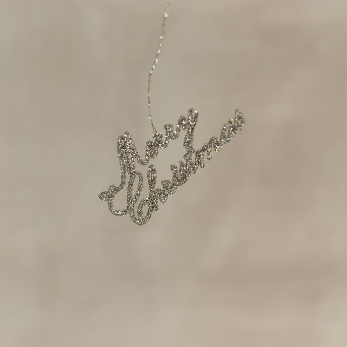 Petite "Merry Christmas" Ornament