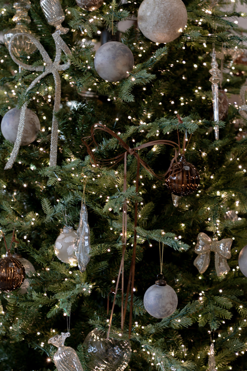 Antique Marbled Glass Ornament