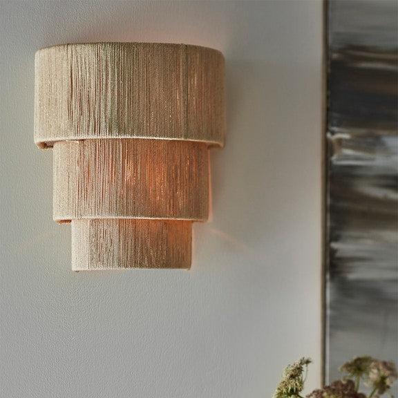 Everly 3-Tiered Sconce - Natural