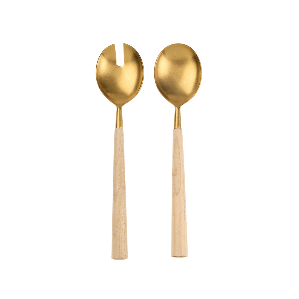 Milton Maple Wood Salad Servers