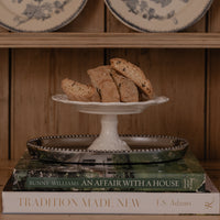 Ruffle & Lace Pedestal Platter