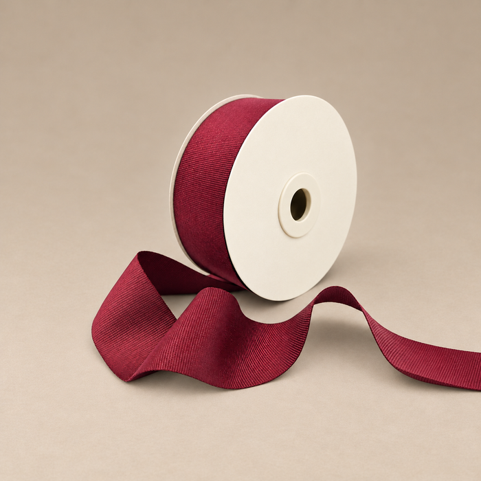 Classic Grosgrain Ribbon - Burgundy
