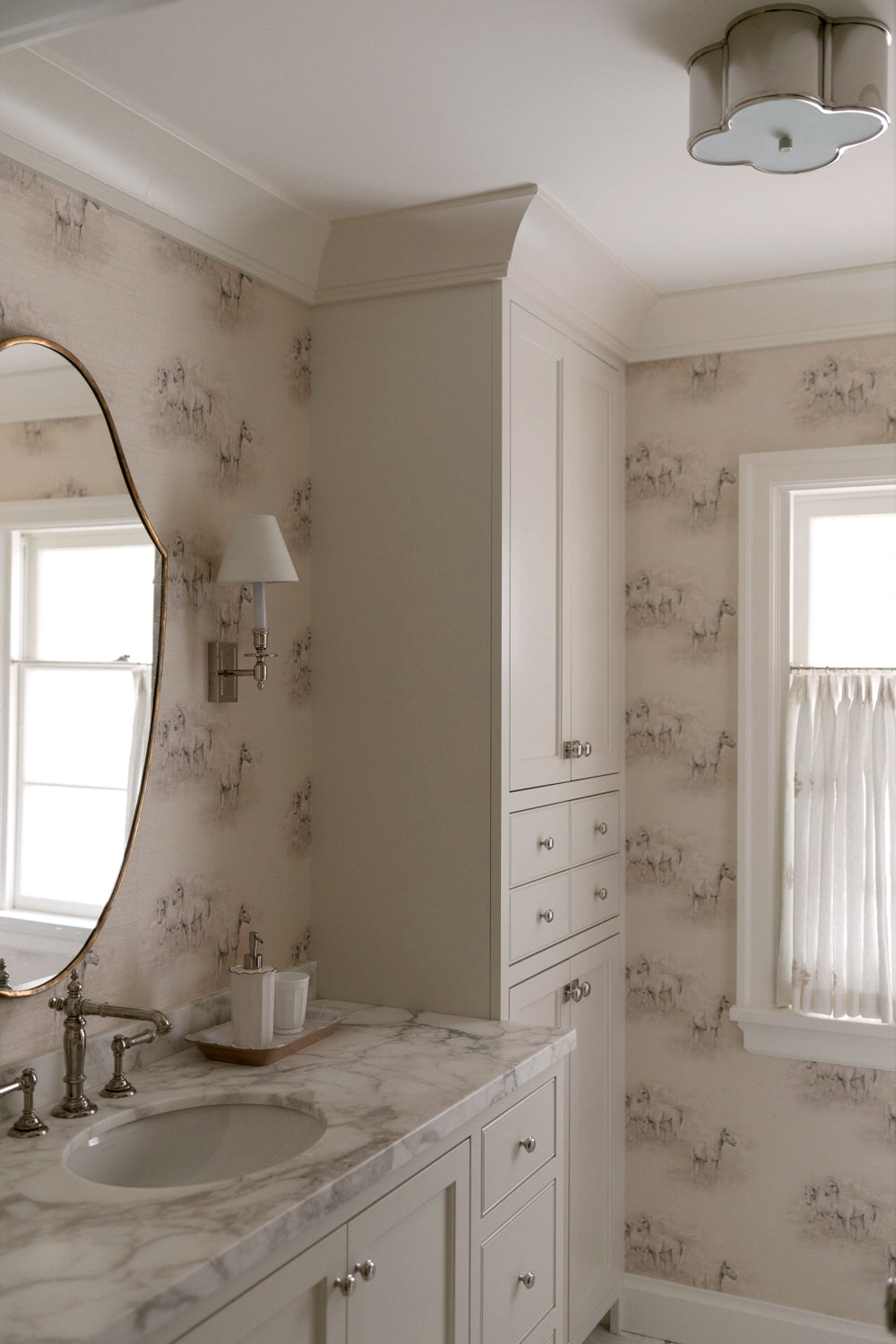 MH Wallpaper - Wild Horses in Grasscloth