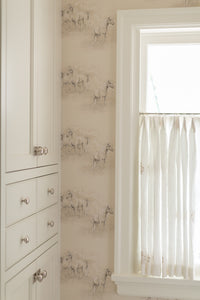 MH Wallpaper - Wild Horses in Grasscloth