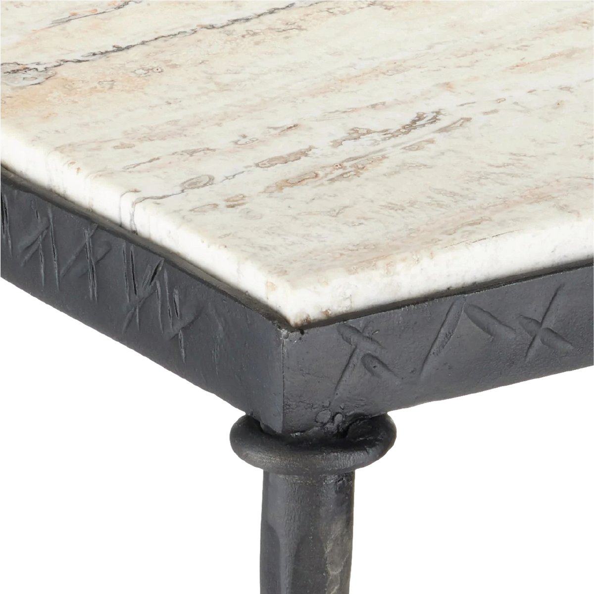 Agora Travertine Side Table
