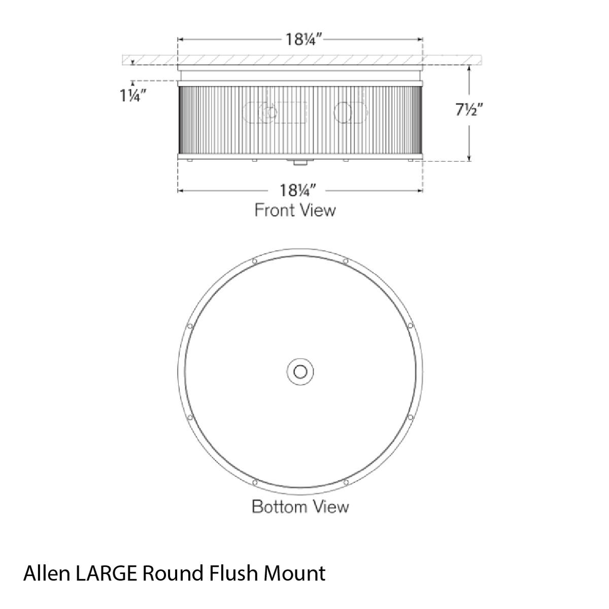 Allen Round Flush Mount