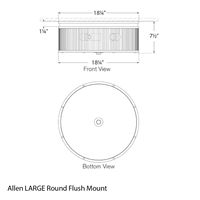 Allen Round Flush Mount