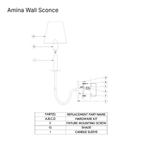 Amina Wall Sconce