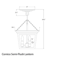 Cornice Semi-Flush Lantern