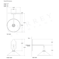 Manuscript Black Wall Sconce
