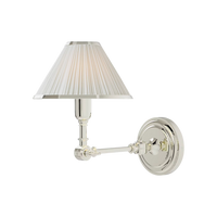 Anette Single Sconce - Silk Shade