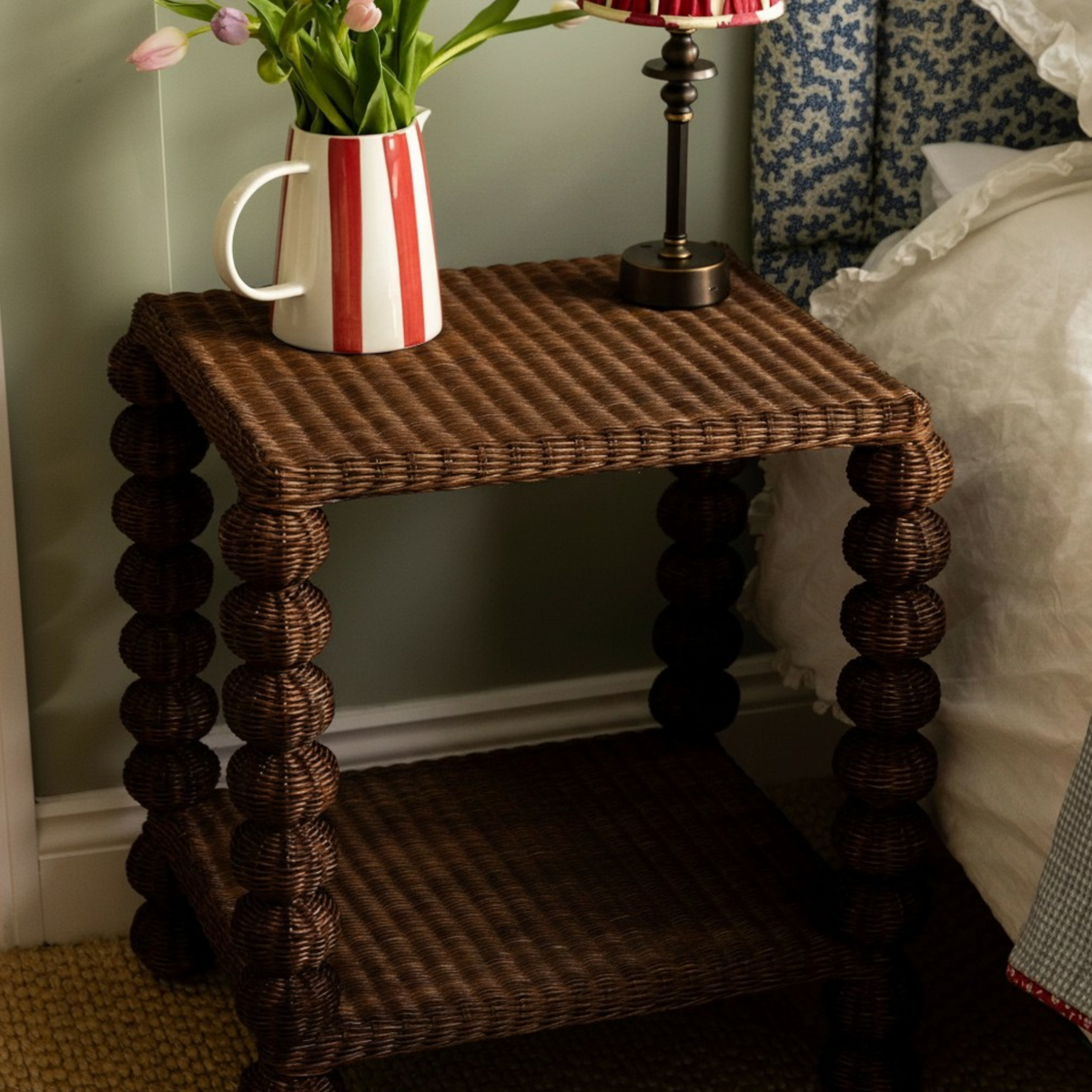 Bobbin Side Table - Teak