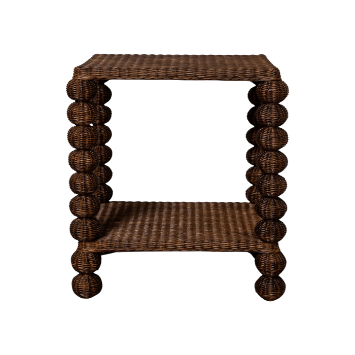 Bobbin Side Table - Teak