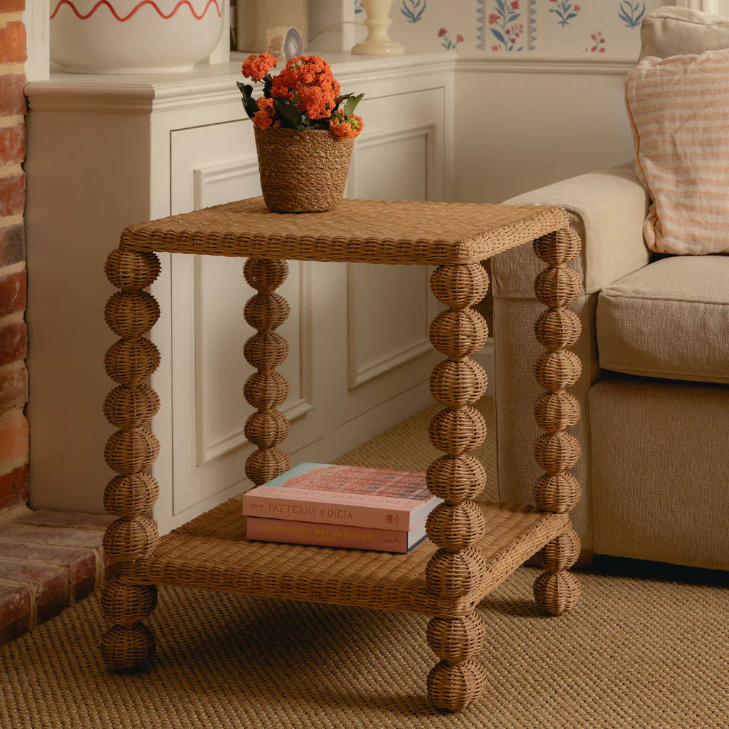 Bobbin Side Table - Oak