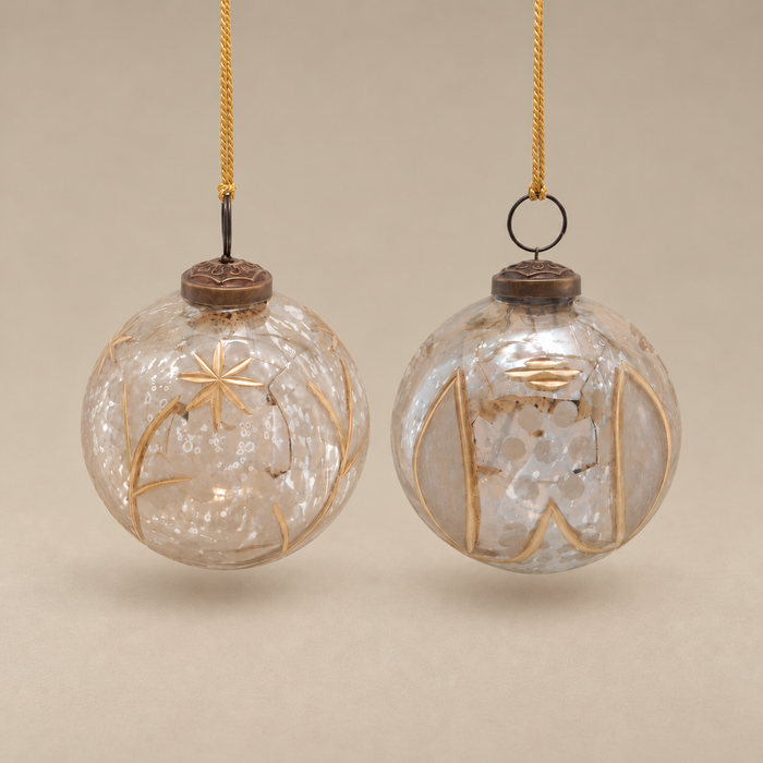 British Mercury Glass Ornaments