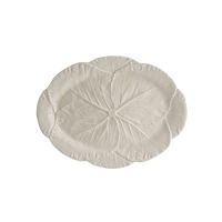 Cabbage Oval Platter - White
