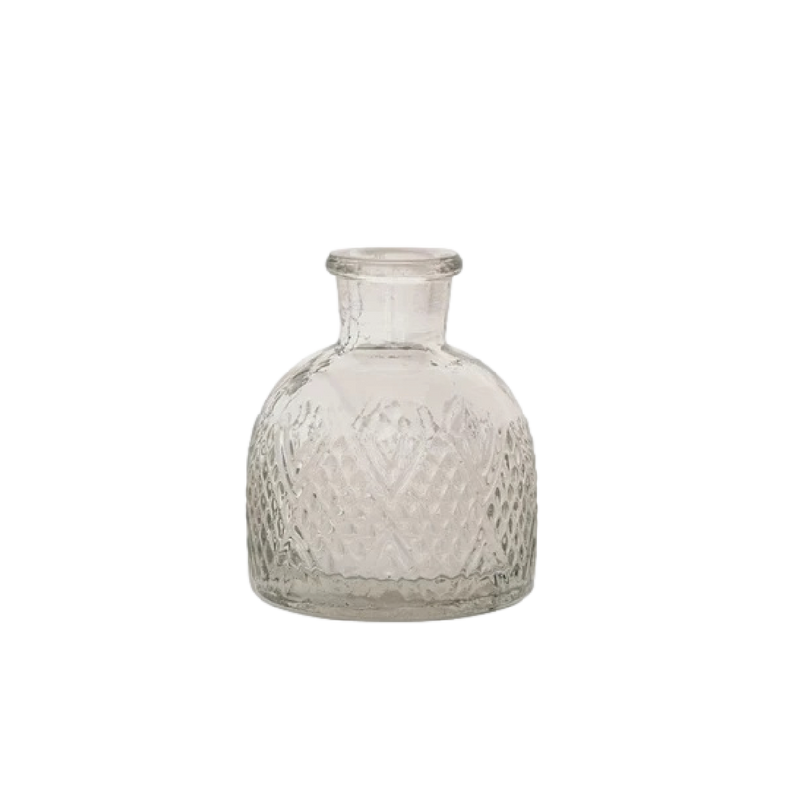 Camille Pressed Glass Vases