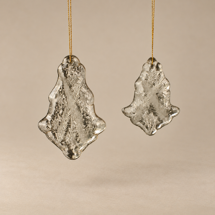 Antique Silver Glass Ornament