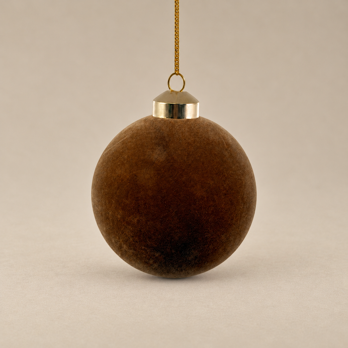 Noelle Chestnut Velvet Ornament