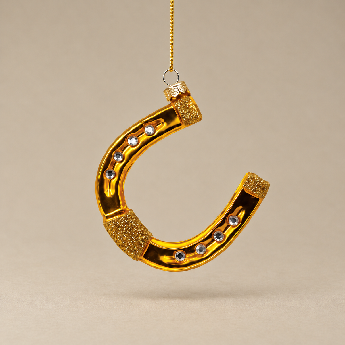 Glitzy Horseshoe Ornament