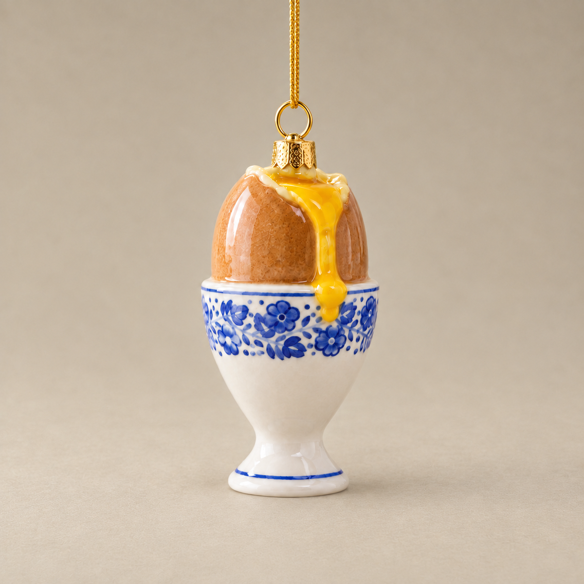 Fanciful Egg Cup Ornament