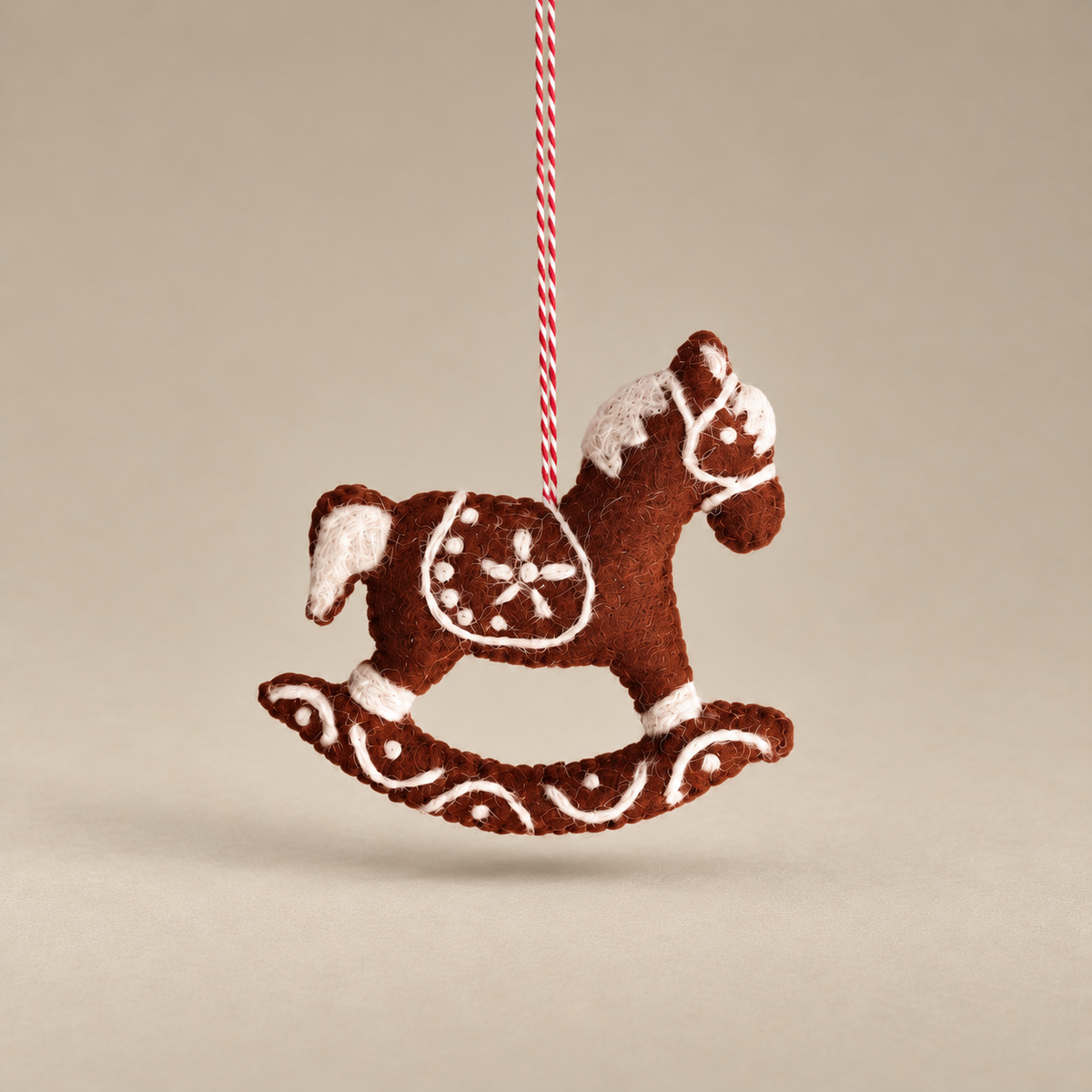 Gingerbread Rocking Horse Ornament