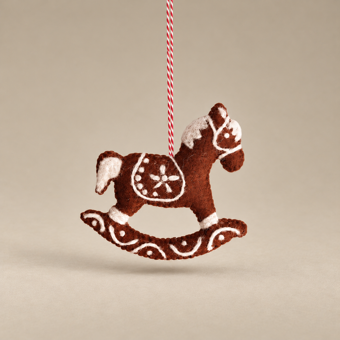 Gingerbread Rocking Horse Ornament