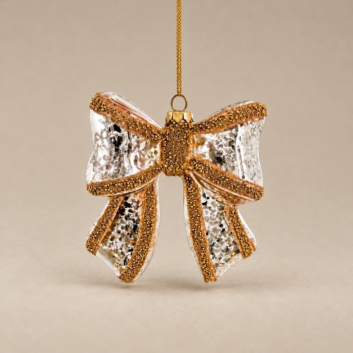 Vienna Glass Bow Ornament