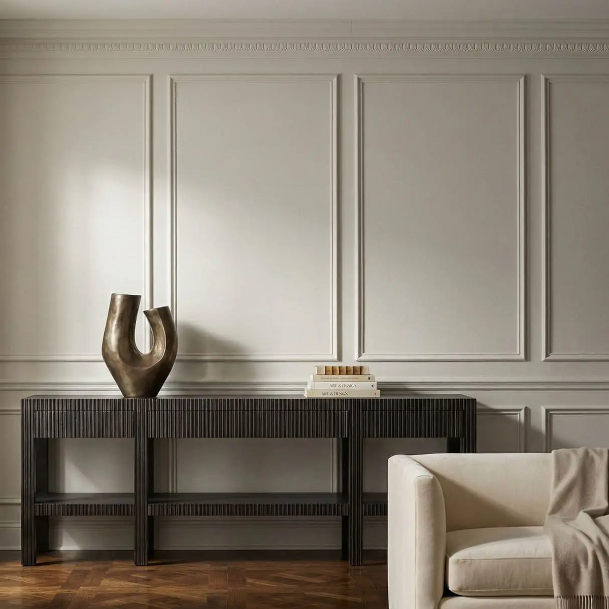 Conrad Console - Pale Black
