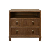 Hugh Double Nightstand - Provincial Brown