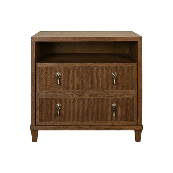 Hugh Double Nightstand - Provincial Brown
