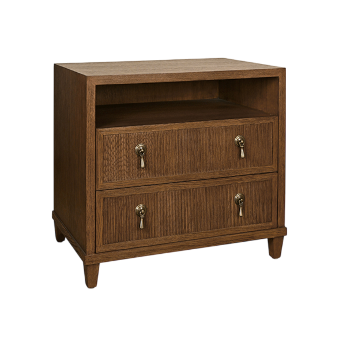 Hugh Double Nightstand - Provincial Brown