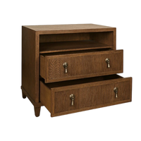 Hugh Double Nightstand - Provincial Brown