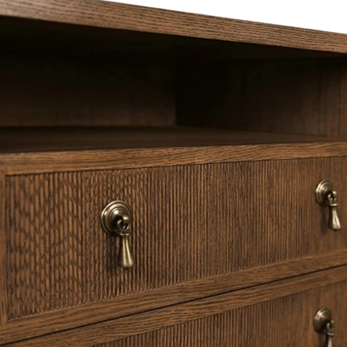 Hugh Double Nightstand - Provincial Brown
