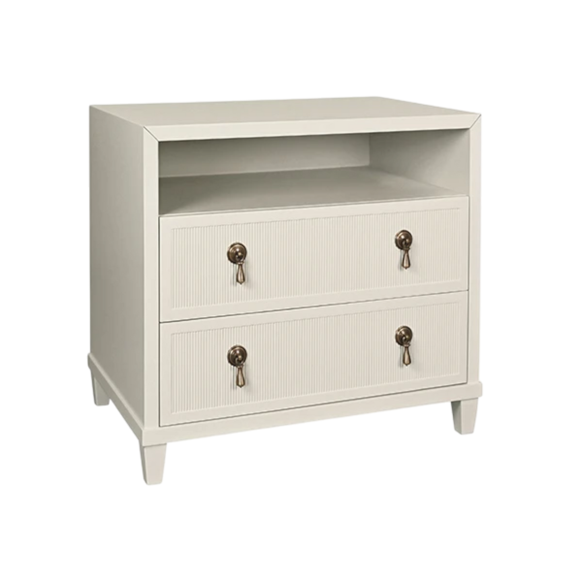 Hugh Double Nightstand - Antique White