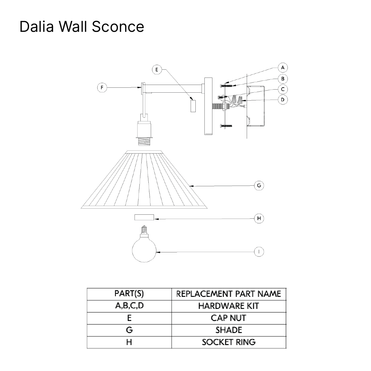Dalia Wall Sconce